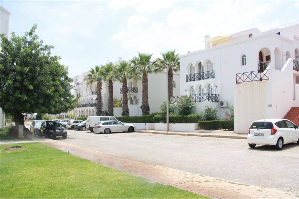 The ground floor flat on the left