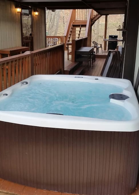 Hot tub just outside your door
