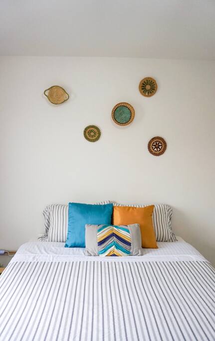 Unique Bohemian home decor elements collected from around the world traveling