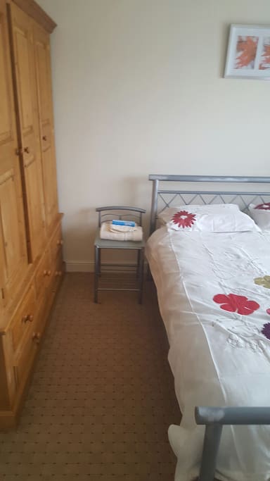 Fresh clean towels at all times and a large wardrope
