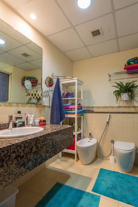 Full bathroom with bathtub
