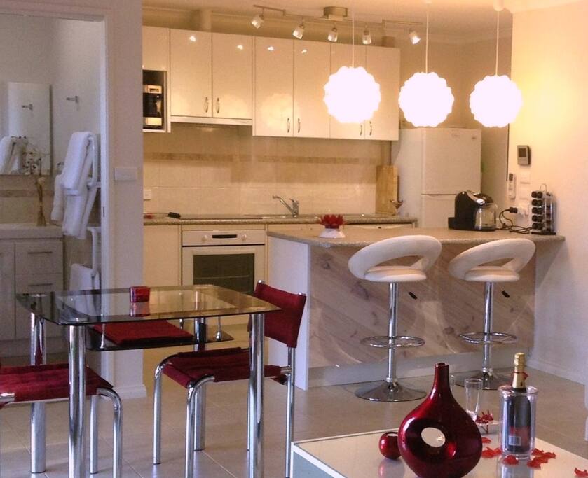 Cook up a storm in your well equipped kitchen