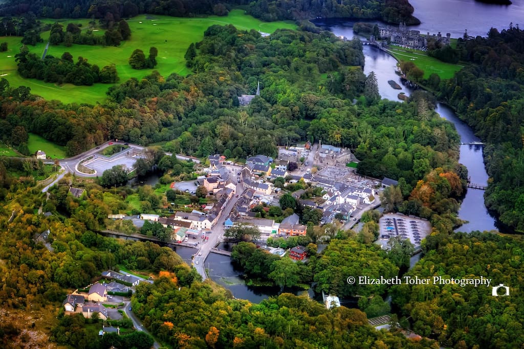 Aerial View of Cong, the Island Village
