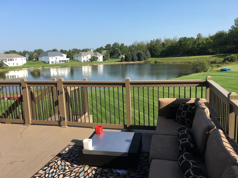 Summer time and the living is easy... great pond view. Spring feed pond. Good for swimming or ice skating