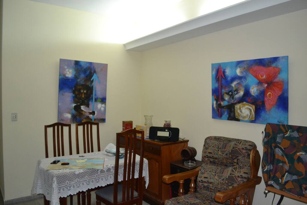 Old Havana, modern flat open space.