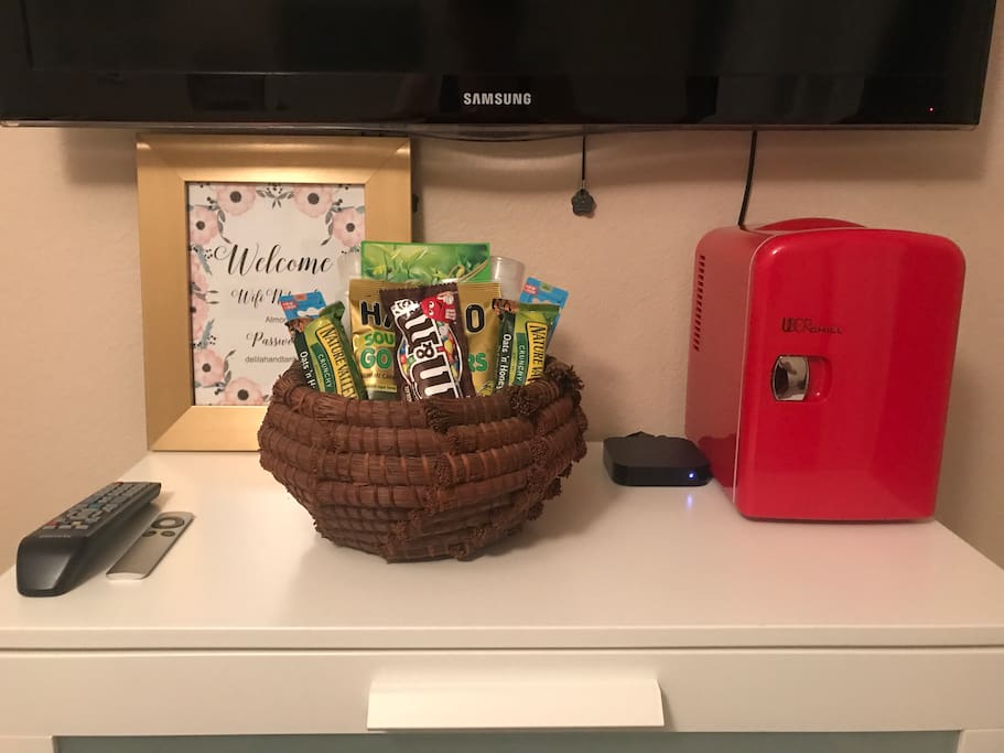 Some snacks and cold drinks just for you!