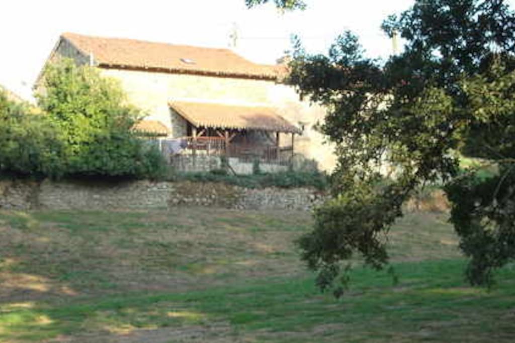 Back of Frachis Cottage in the Sunshine