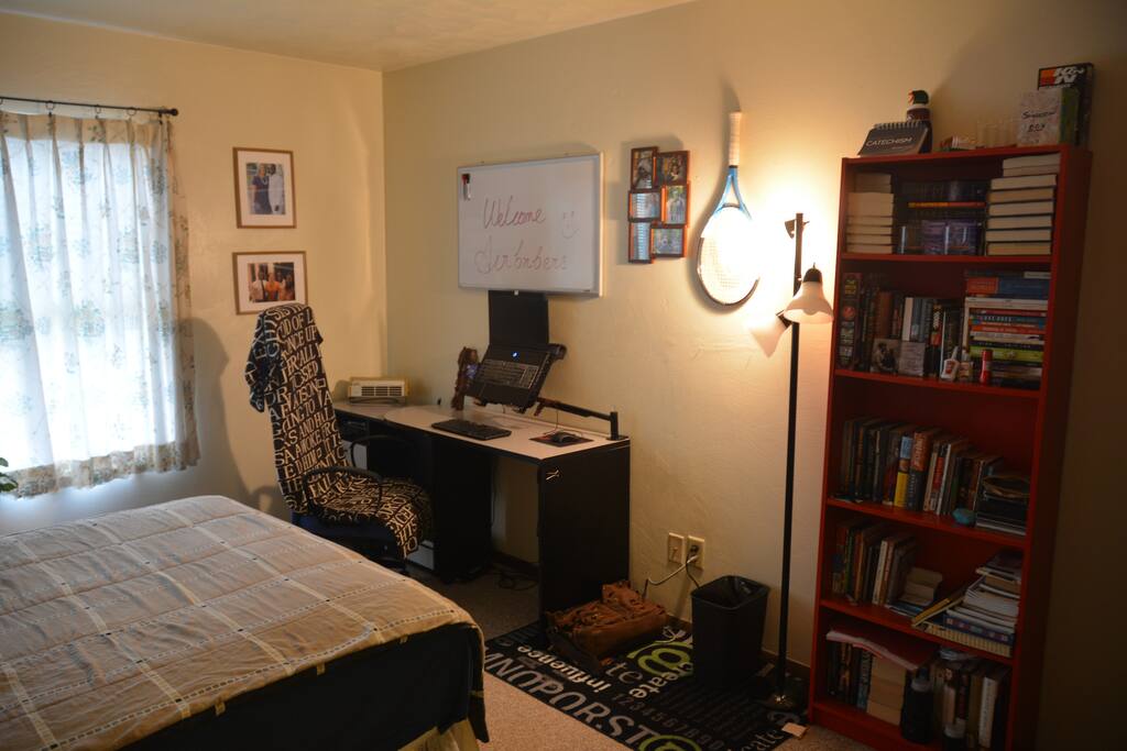 With a desk