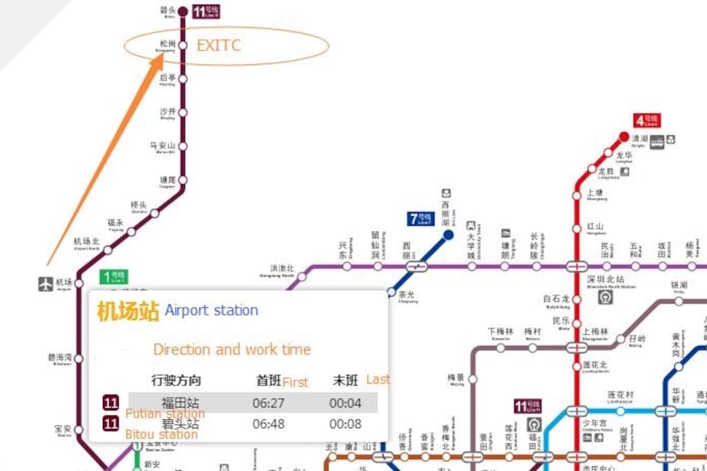 Line 11 songgang exit C