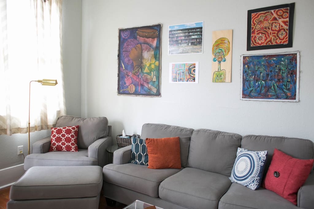 Living room is sweet and cozy!