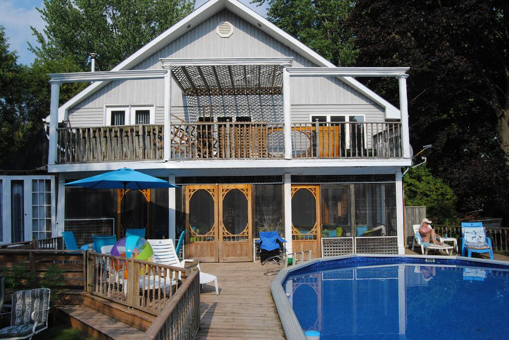 Executive Suite 2cd Floor View of Pool/Deck/Lake