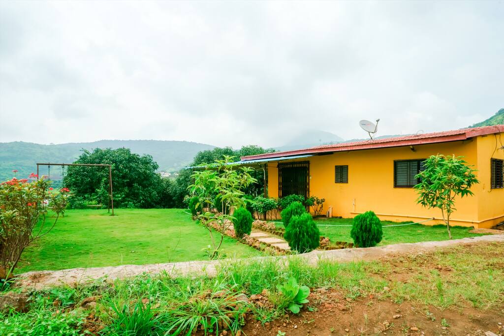 Back view of the bungalow
