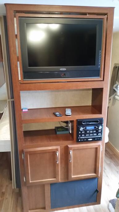 Entertainment Center. Includes outside speakers