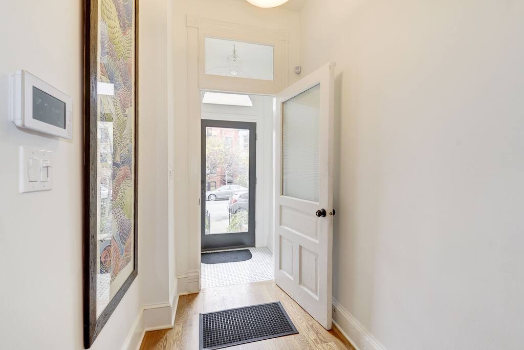 Welcome! This is the main entrance to our Bloomingdale home!