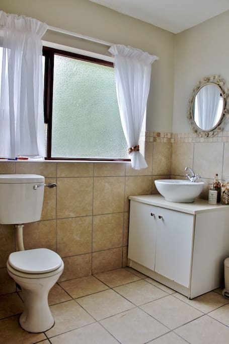 Downstairs bathroom with toilet, sink...