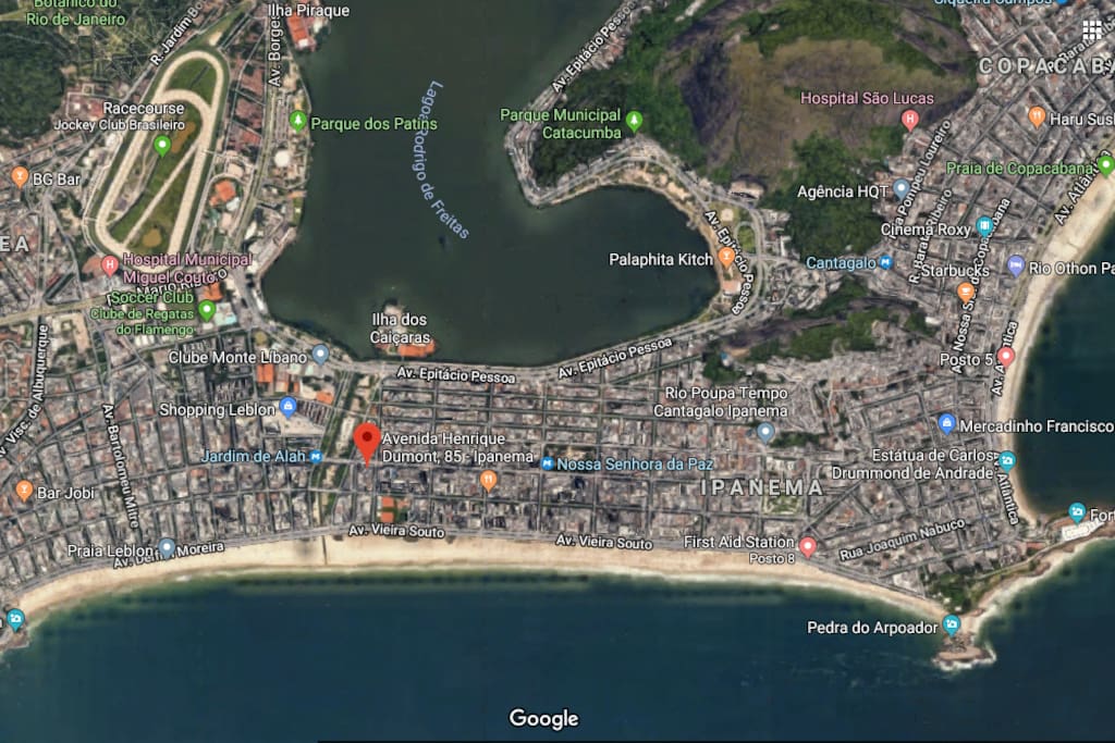 Ipanema, Leblon, Copa, Lagoa, Gavea, Rio de Janeiro at your doorstep.