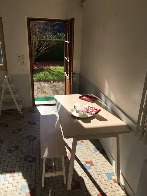 Cuisine sortie directe jardin