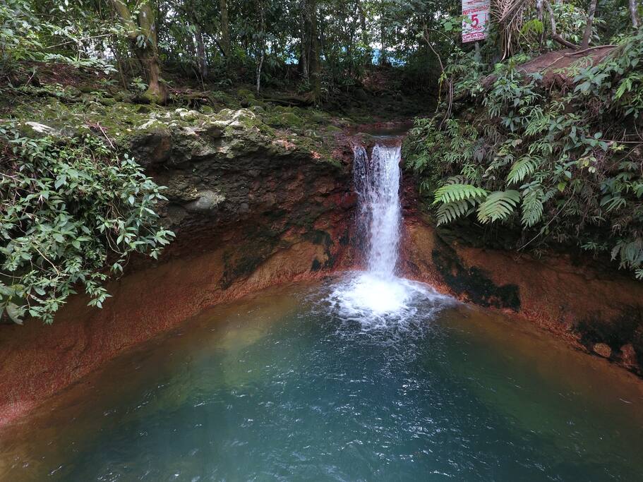 Cascada a solo 200 metros de la casa