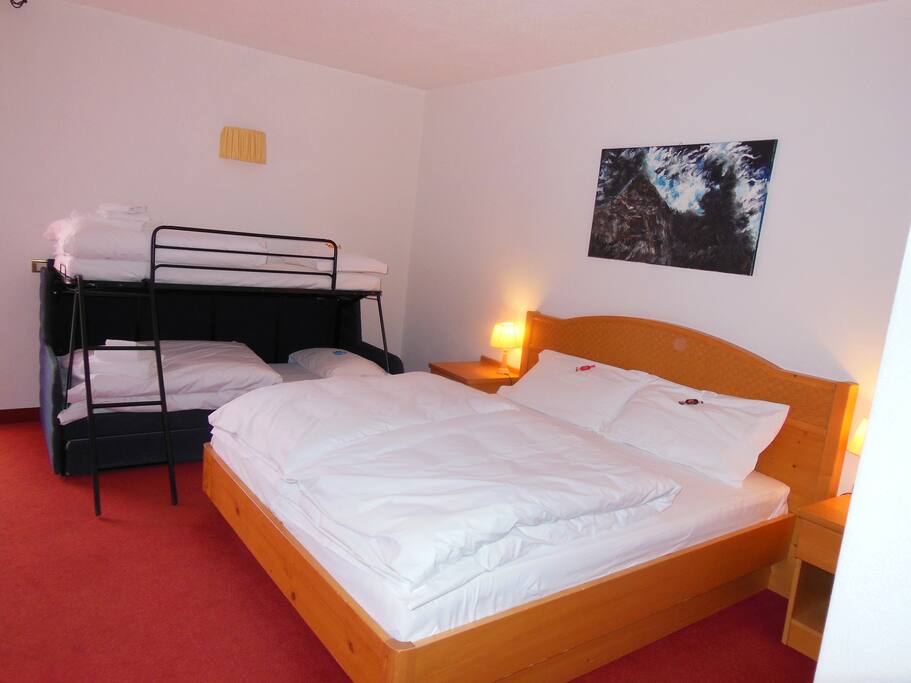 Camera con letto a castello