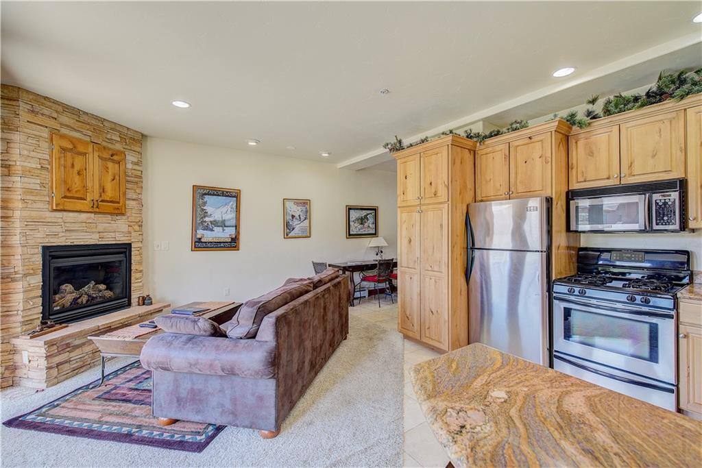 View of living room from the breakfast bar