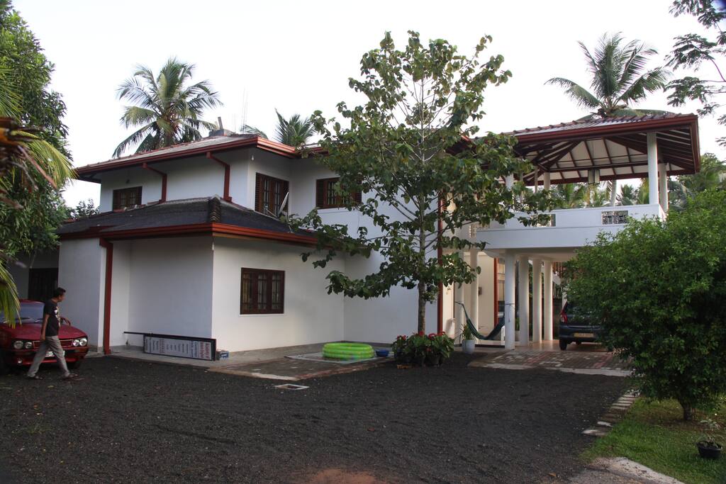 Side view of the house