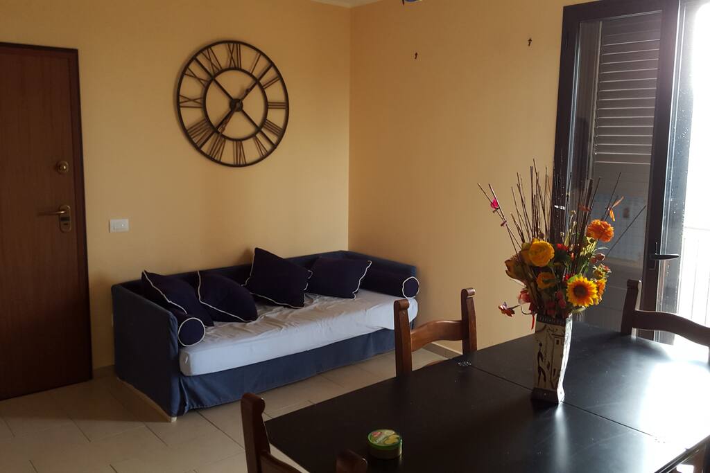 Soggiorno con divano-letto