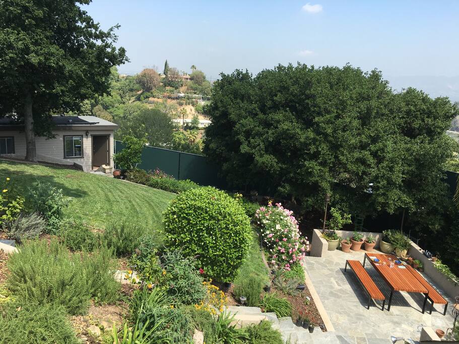 ...a guest house nestled in a garden,
