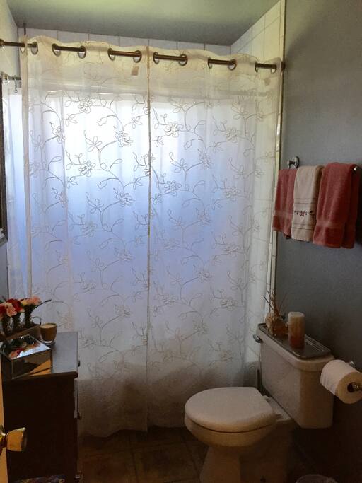 Private bath with shower.