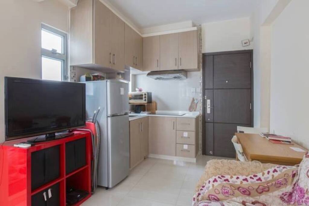 Living room and Kitchen