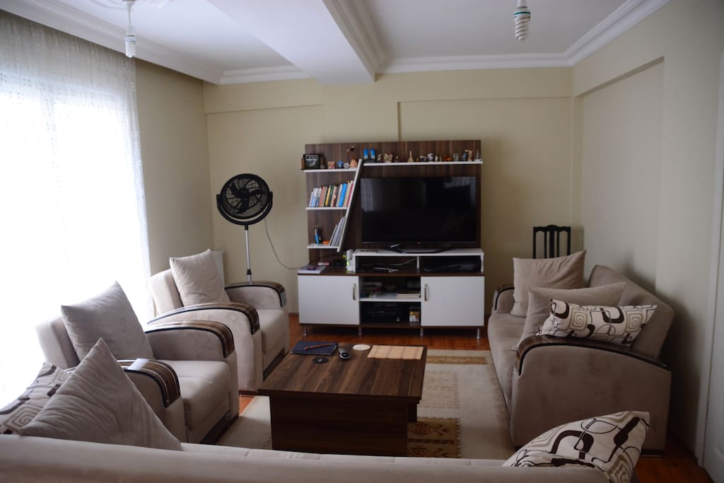 living room with sun light
