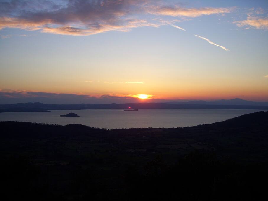 Vista al tramonto