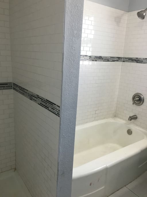 Shower and tub