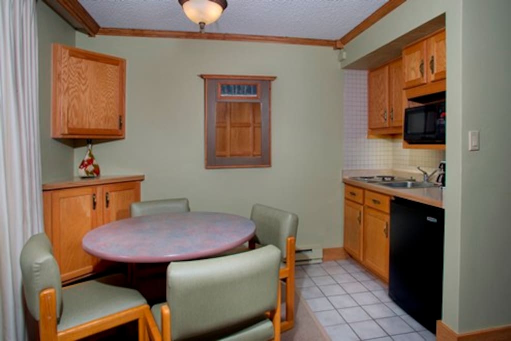 Prepare meals from the kitchenette of your room