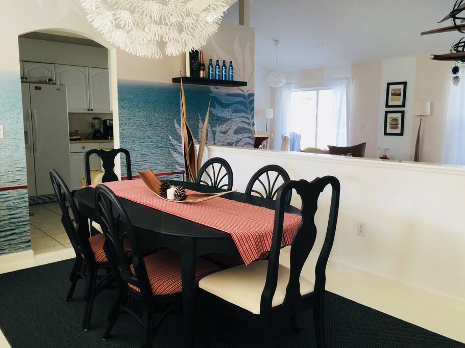 The dining room