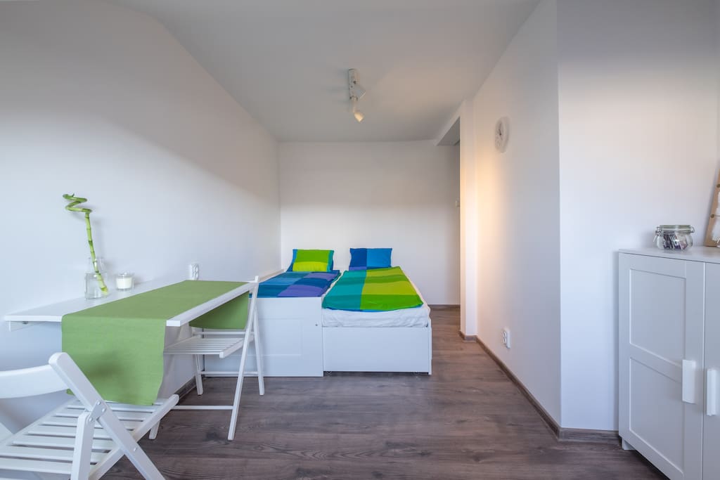 We renovated it completely in April 2017 and went shopping for practical and comfortable furniture.