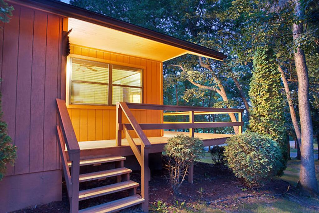 Outside Cottage entrance