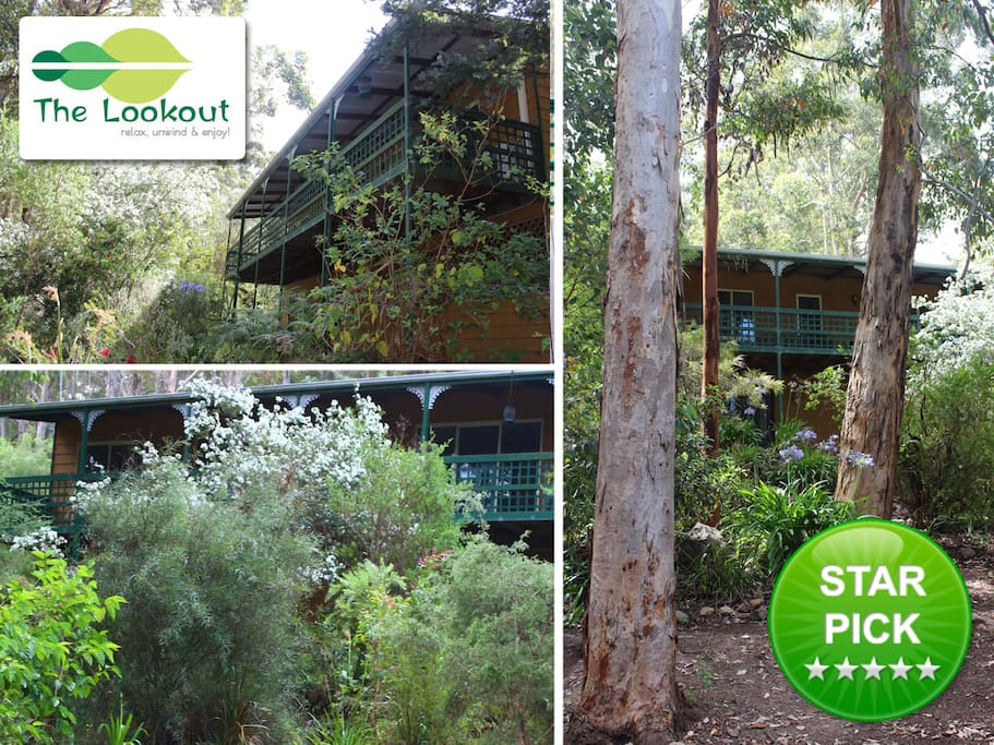 Two storey holiday home in the tree's