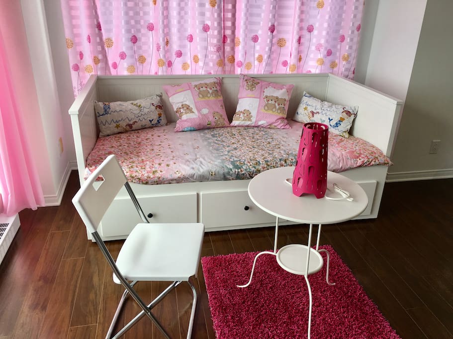 Sofa bed in sitting room
