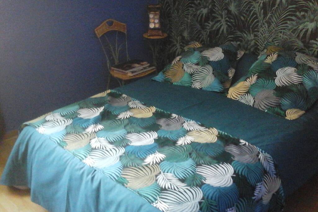 Chambres "palmiers" 1 lit 2 personnes 140 cm