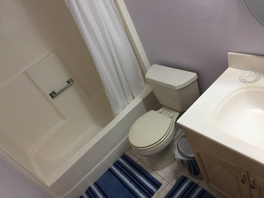 Private bathroom with s