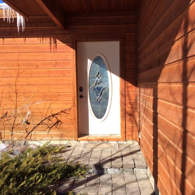 Front door.