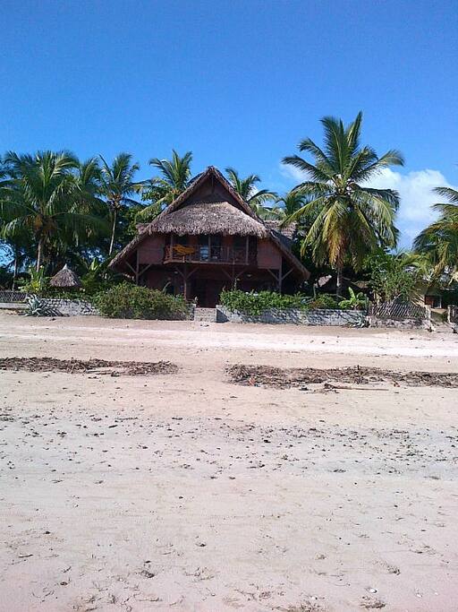 Villa de face à marée basse