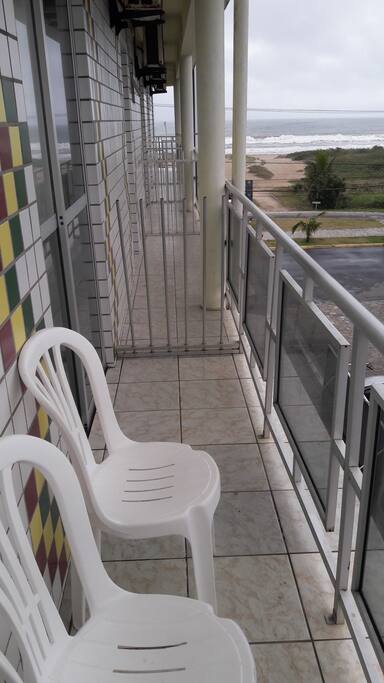 varanda dos quartos