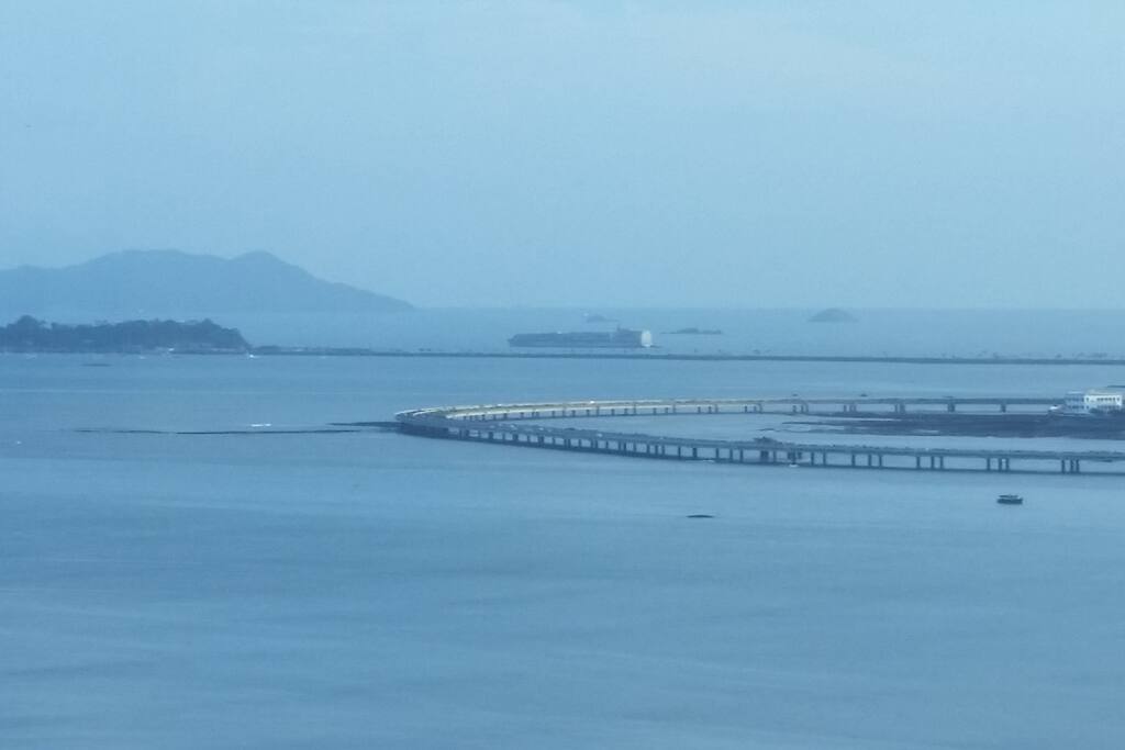 Watch ships go into and out of Panama canal from living room