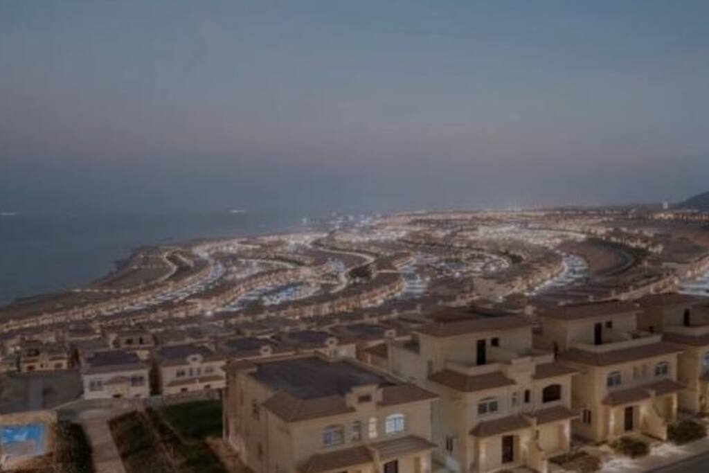 The village View by the Sunset