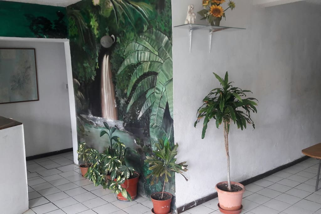 wall painting at Reception