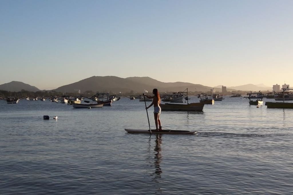 Praia do Cascalho, ótima para stand up - há 100 metros