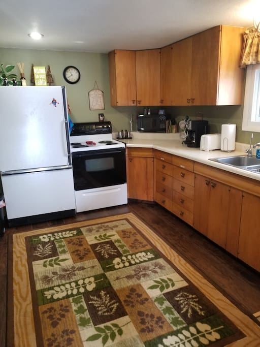 The kitchen from entry way
