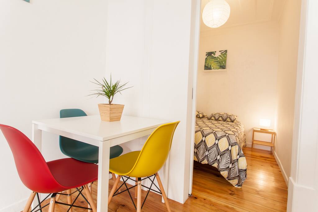 Living Dining Table + Bedroom