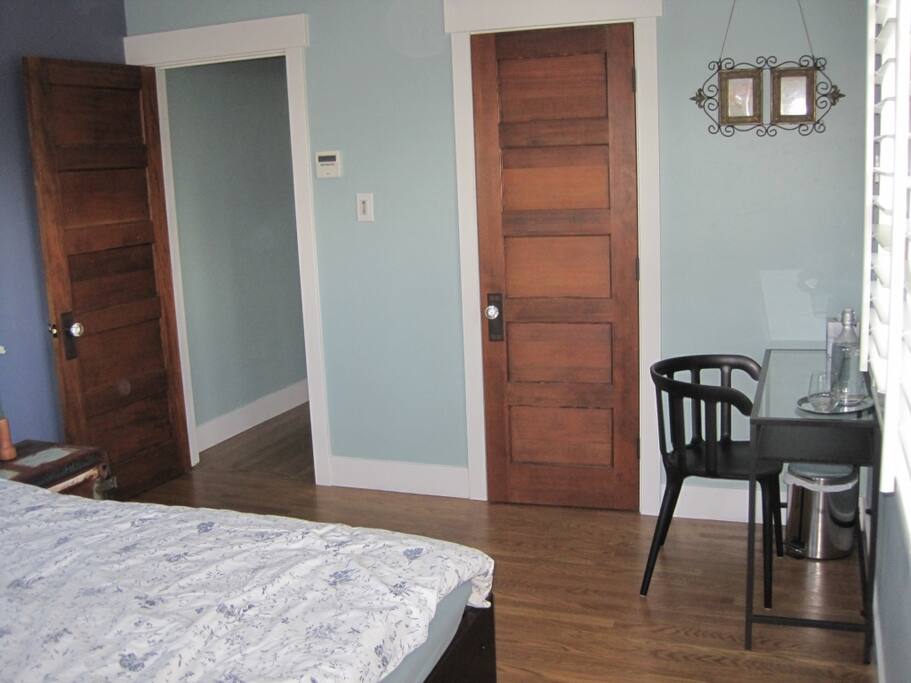 Work desk and closet